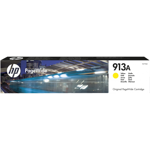 HP Cartuccia giallo originale 913A PageWide (HP F6T79AE [913A] Ink Cartridge Yellow 3K Pages)HpF6T79AE
