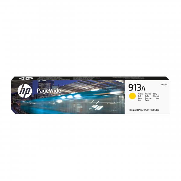 HP Cartuccia giallo originale 913A PageWide (HP F6T79AE [913A] Ink Cartridge Yellow 3K Pages)HpF6T79AE