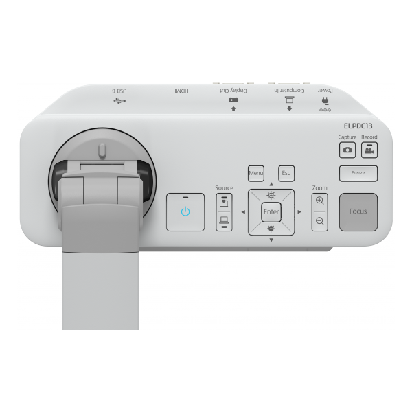 Epson ELPDC13 fotocamera per documento Bianco 25,4 / 2,7 mm [1 / 2.7] CMOS (ELPDC13 Visualiser - Full HD 1080p Resolution 16x Digital Zoom 5 Year Carry In Warranty)Epson8715946610092V12H757040DA