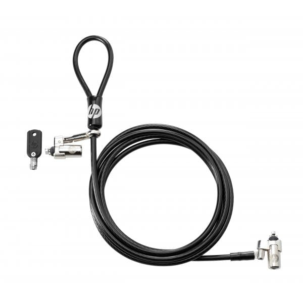 HP Doppio lucchetto cavo con chiave da 10 mm (HP DUAL HEAD KEYED CABLE LOCK)HpT1A64AA