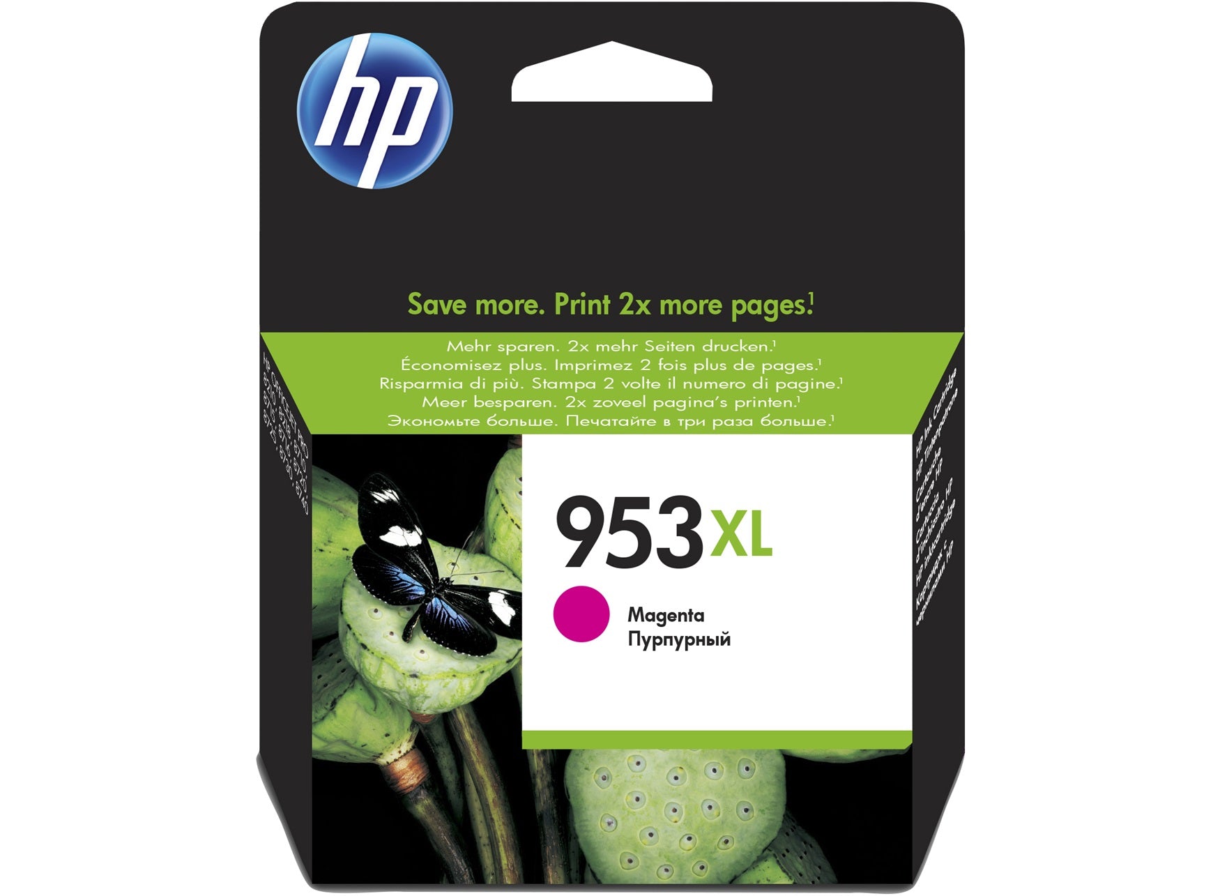HP Cartuccia inchiostro magenta originale ad alta capacità 953XL (HP 953XL - Hjtydende - magenta - orig)HpF6U17AE#301