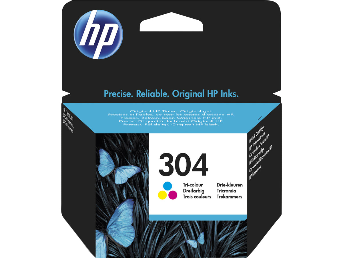 HP Cartuccia inchiostro originale tricromia 304 (HP 304 - farve [cyan, magenta, gul] -)HpN9K05AE#301
