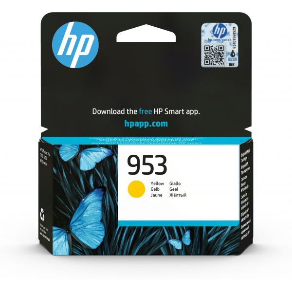 HP Cartuccia di inchiostro originale giallo 953 (OEM HP 953 Yellow 630 Pages Original Ink Cartridge F6U14AE)HpF6U14AE