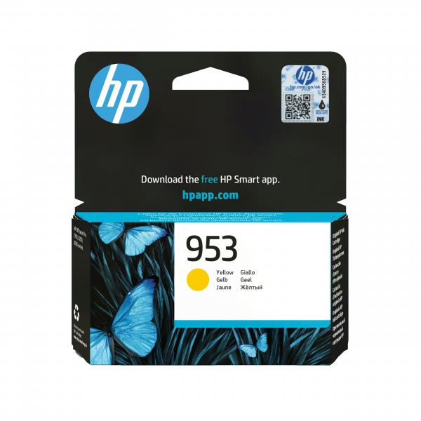 HP Cartuccia di inchiostro originale giallo 953 (HP F6U14AE [953] INK CARTRIDGE YELLOW 700 PAGES 10ML)HpF6U14AE