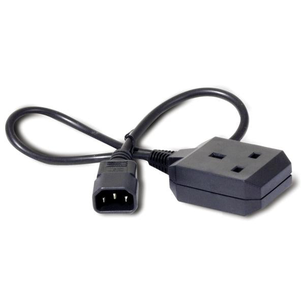 APC C14/BS1363 0.6m Nero 0,6 m IEC C14 (POWER CORD - IEC 320 C14 TO UK RECEPTACLE)ApcAP9881