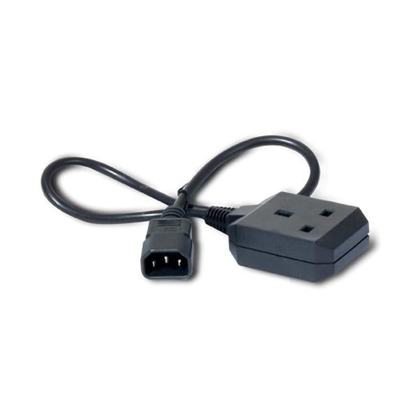 APC C14/BS1363 0.6m Nero 0,6 m Accoppiatore C14 (POWER CORD - IEC 320 C14 TO UK RECEPTACLE)ApcAP9881