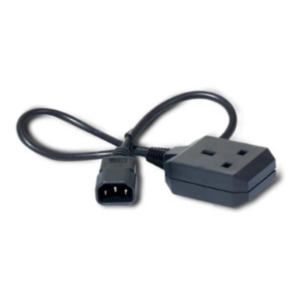 APC C14/BS1363 0.6m Nero 0,6 m IEC C14 (POWER CORD - IEC 320 C14 TO UK RECEPTACLE)ApcAP9881