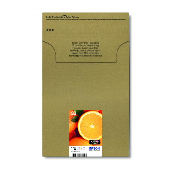 Epson Oranges Multipack 5-colours 33 Claria Premium Ink EasyMail Pack (EPSON 33 EASYMAIL MULTIPACK)Epson8715946616193C13T33374510