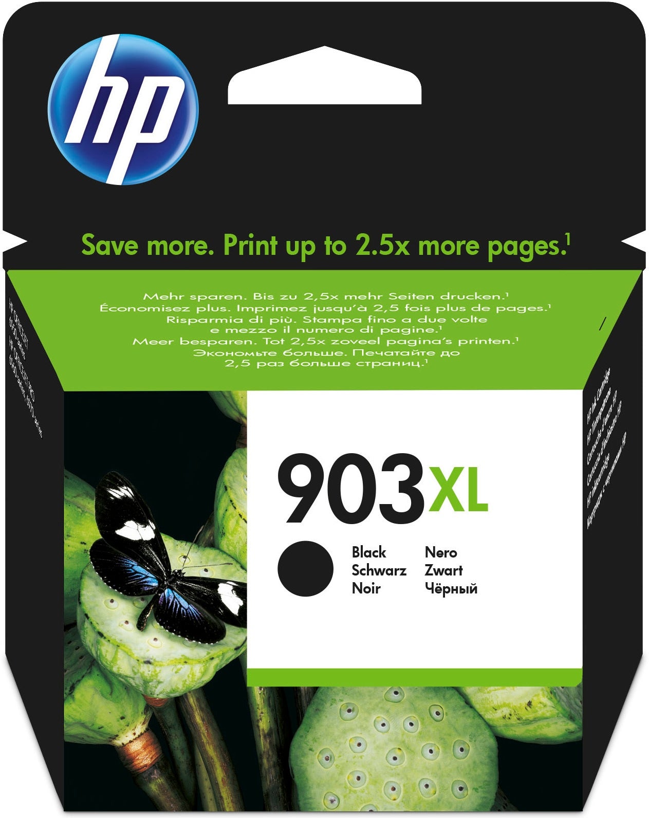 HP Cartuccia di inchiostro nero originale ad alta capacità 903XL (OEM HP 903XL Black 750 Pages Original Ink Cartridge T6M15AE)HpT6M15AE