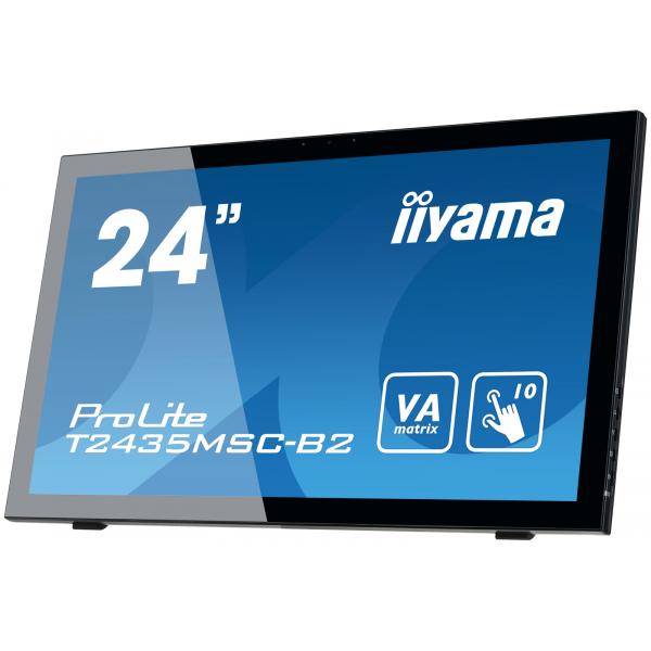 Iiyama ProLite T2435MSC-B2 Monitor PC 59,9 cm [23.6] 1920 x 1080 Pixel Full HD LED Touch screen Nero (iiyama ProLite T2435MSC-B2 24' 10 pt Touch screen Display with Integrated Webcam)Iiyama4948570114467T2435MSC-B2