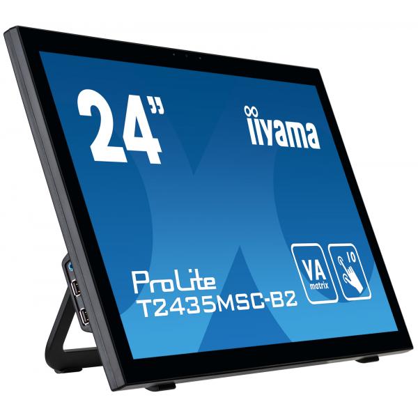 Iiyama ProLite T2435MSC-B2 Monitor PC 59,9 cm [23.6] 1920 x 1080 Pixel Full HD LED Touch screen Nero (iiyama ProLite T2435MSC-B2 24' 10 pt Touch screen Display with Integrated Webcam)Iiyama4948570114467T2435MSC-B2