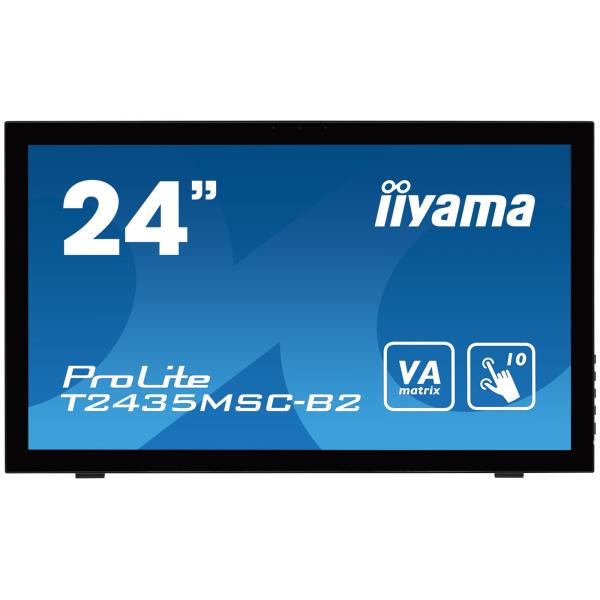 Iiyama ProLite T2435MSC-B2 Monitor PC 59,9 cm [23.6] 1920 x 1080 Pixel Full HD LED Touch screen Nero (iiyama ProLite T2435MSC-B2 24' 10 pt Touch screen Display with Integrated Webcam)Iiyama4948570114467T2435MSC-B2