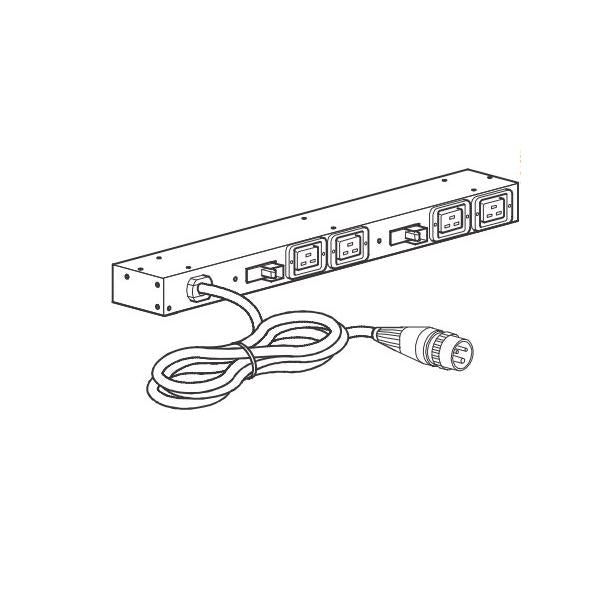 APC AP6032A unità di distribuzione dell'energia [PDU] 4 presa[e] AC 0U/1U Nero (RACK PDU BASIC 0U/1U 220-240V - 32A [4] C19 EMEA/ASIA)Apc0731304327820AP6032A
