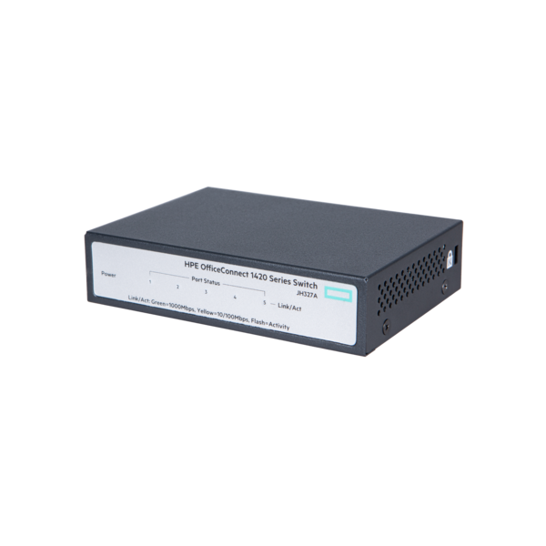 HPE OfficeConnect 1420 5G Non gestito L2 Gigabit Ethernet [10/100/1000] 1U Grigio (1420 5G Switch - **New Retail** - Warranty: 12M)HpeJH327A