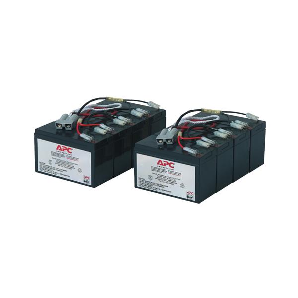 APC RBC12 batteria UPS Acido piombo [VRLA] (APC Replacement Battery Cartridge #12 - UPS battery - 2 x battery - Lead Acid - black - for P/N: DL5000RMT5U, SU3000R3IX160, SU5000R5TBX114, SU5000R5TBXFMR, SU5000R5XLT-TF3)ApcRBC12
