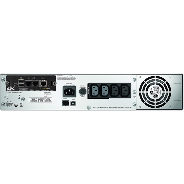 APC Smart-UPS 1500VA gruppo di continuità [UPS] A linea interattiva 1,5 kVA 1000 W 4 presa[e] AC (APC Smart-UPS 1500 VA LCD RM SMT1500RMI2UNC)Apc0731304327684SMT1500RMI2UNC