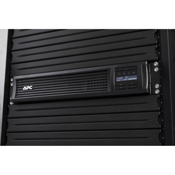 APC Smart-UPS 750VA gruppo di continuità [UPS] A linea interattiva 0,75 kVA 500 W 4 presa[e] AC (APC Smart-UPS 750VA LCD RM - UPS [rack-mountable] - AC 230 V - 500 Watt - 750 VA - Ethernet, RS-232, USB - output connectors: 4 - 2U - black - with APC U...