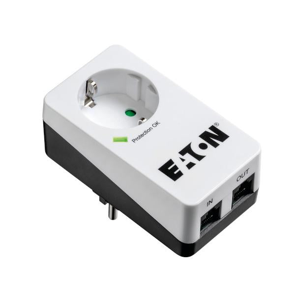 Eaton PB1TD protezione da sovraccarico Nero, Bianco 1 presa[e] AC 220 - 250 V (Eaton Protection Box 1 Tel@ DIN - str?)EatonPB1TD