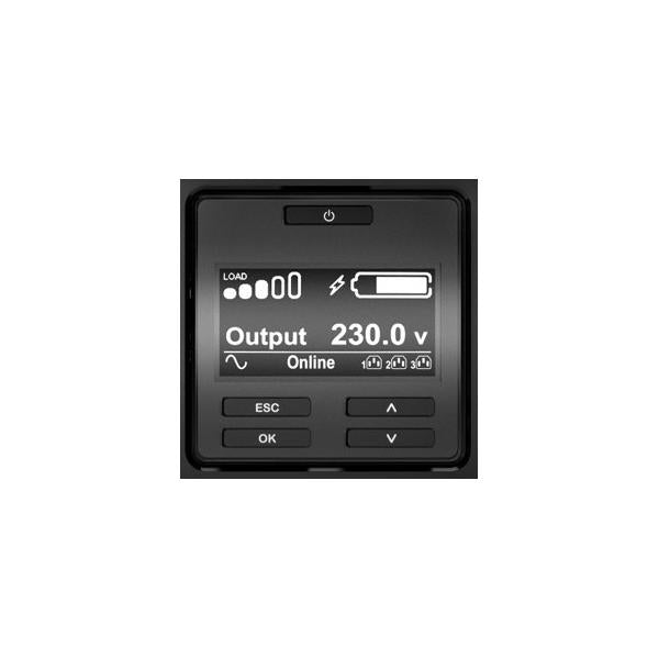 APC SRT2200RMXLI-NC gruppo di continuità [UPS] Doppia conversione [online] 2,2 kVA 1980 W 12 presa[e] AC (S-UPS ONLINE 2200VA RCK 2U 230V 8X C)Apc0731304327561SRT2200RMXLI-NC