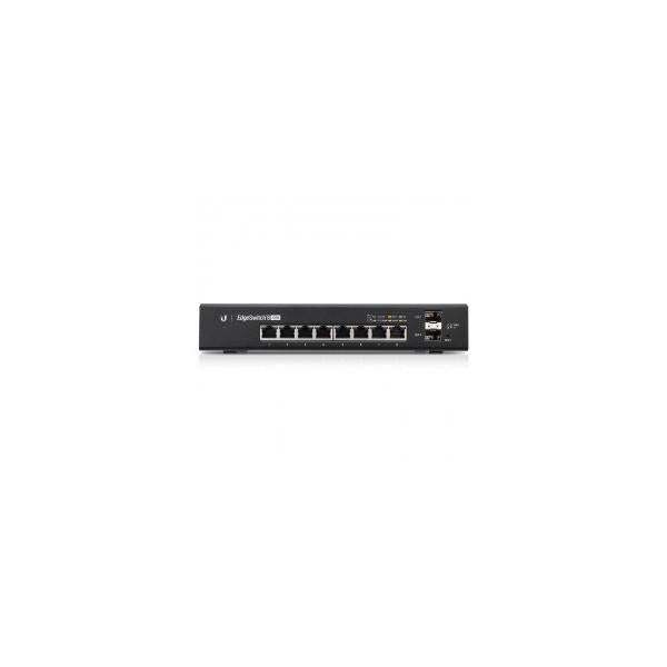 Ubiquiti EdgeSwitch 8 Gestito Gigabit Ethernet [10/100/1000] Supporto Power over Ethernet [PoE] Nero (EdgeSwitch, 8-Port, 150W - EdgeSwitch 8, Managed, - Gigabit Ethernet [10/100/1000], Power over Ethernet [PoE], Wall mountable - Warranty: 24M)Ubiqui...