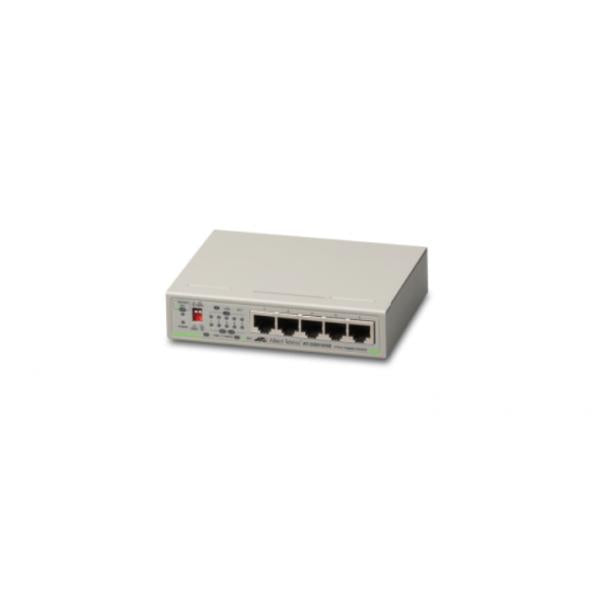 Allied Telesis AT-GS910/5E-50 Non gestito Gigabit Ethernet [10/100/1000] Grigio (L2 UM. GE 5P EXT.PSU - 990-004855-50 IN)Allied Telesis0767035207353AT-GS910/5E-50