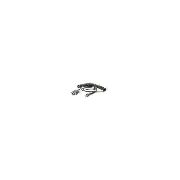Zebra CBA-R71-C09ZAR cavo seriale Nero 2,8 m RS232 DB9 (CABLE RS232 DB9 FEMALE CON - 2.8M COILED POWER PIN 9)ZebraCBA-R71-C09ZAR