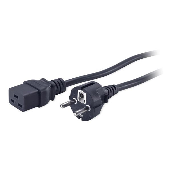 APC AP9875 cavo di alimentazione Nero 2,4 m Accoppiatore C19 CEE7/7 (POWER CORD - C19 to CEE/7 Schuko 2.5m)ApcAP9875