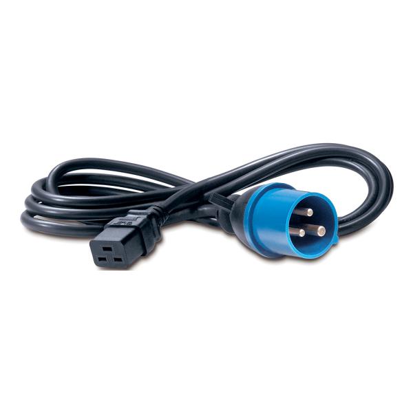 APC C19/IEC309 2.5m Nero 2,4 m Accoppiatore C19 (POWER CORD - IEC 320 C19 TO IEC 309)ApcAP9876