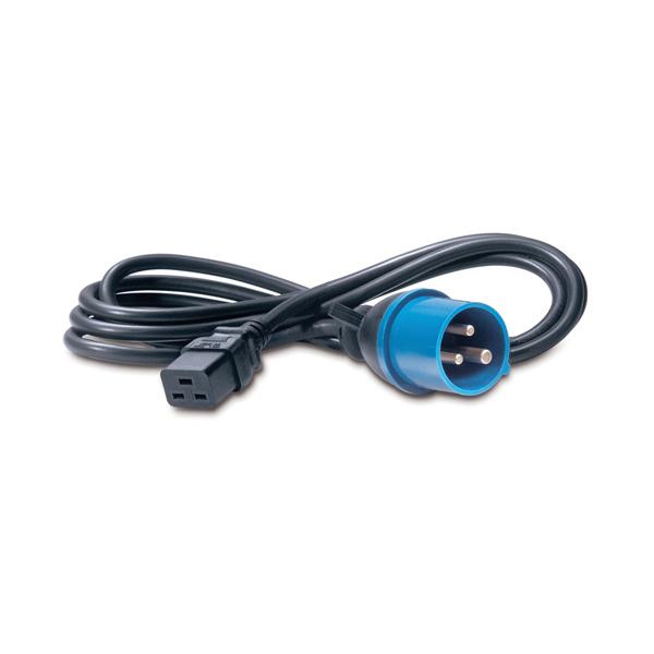 APC C19/IEC309 2.5m Nero 2,5 m Accoppiatore C19 (Power Cord, C19 to IEC309 16A, 2.5m)ApcAP9876