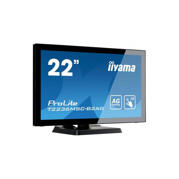 Iiyama ProLite T2236MSC Monitor PC 54,6 cm [21.5] 1920 x 1080 Pixel Full HD LED Touch screen Nero (iiyama ProLite T2236MSC-B2AG 22' 10 point Touch Screen with Edge-To-Edge Glass and Anti Glare Coating)Iiyama4948570114979T2236MSC-B2AG