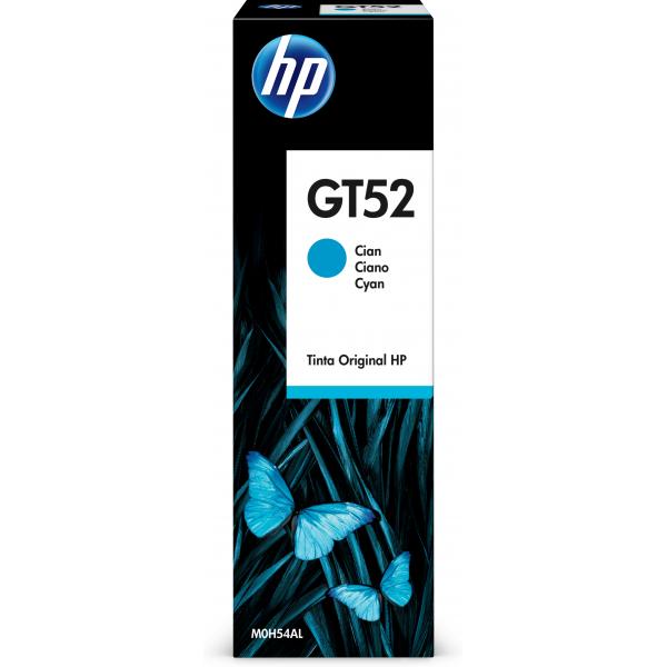 HP Flacone di inchiostro ciano originale GT52 (HP GT52 - cyan - original - blkrefill)Hp0190780132517M0H54AE