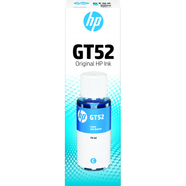 HP Flacone di inchiostro ciano originale GT52 (HP GT52 - cyan - original - bl?krefill)Hp0190780132517M0H54AE