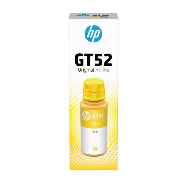 HP Flacone di inchiostro giallo originale GT52 (HP GT52 YELLOW ORIGINAL INK - HUNGARY ONLY)Hp0190780132555M0H56AE