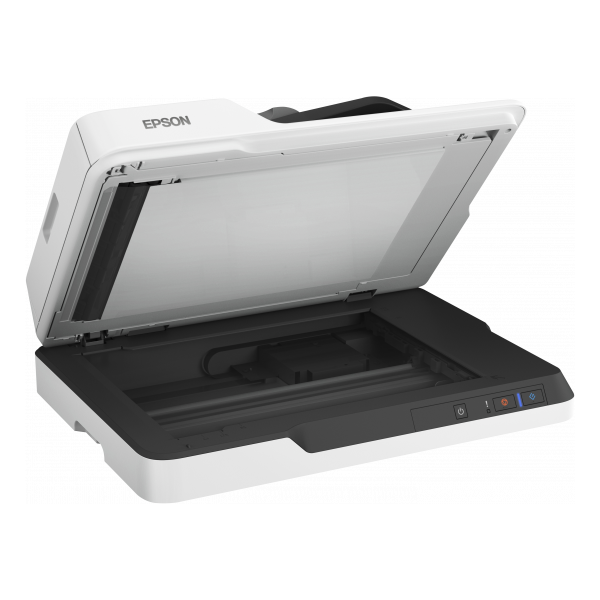 Epson WorkForce DS-1630 Scanner piano 600 x 600 DPI A4 Nero, Bianco (DS1630 - Document scanner - Duplex - A4 - 1200 dpi x 1200 dpi - up to 25 ppm [mono] / up to 25 ppm [colour] - ADF [50 sheets] - up to 1500 scans per day - USB 3.0)EpsonB11B239401BY