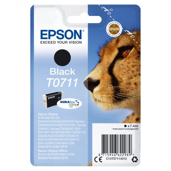 Epson Cartuccia Nero (Epson T0711 - sort - original - bl?kpa)EpsonC13T07114022