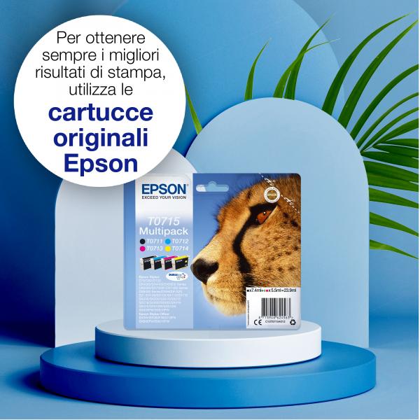 Epson Singlepack Yellow T0714 DURABrite Ultra Ink (EPSON T0714 YELLOW INK STYLUS D78 DX4000 DX4050)EpsonC13T07144012