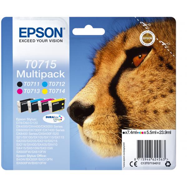 Epson Multipack 4 colori (INK CARTR DURABR ULTRA BK/TRI C - MULTIPACK F/DX4050/DX5000/D92)EpsonC13T07154012