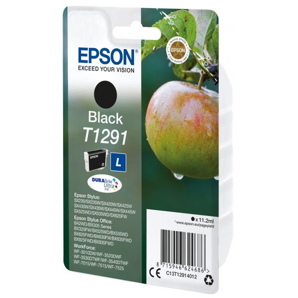 Epson Apple Inchiostro nero singolo DURABrite Ultra Mela T1291 (INK CARTR DURABRITE ULTRA BLACK - F/ BX305F BX320FW SX420W)EpsonC13T12914012