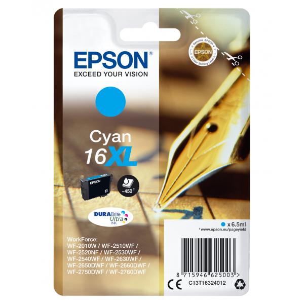 Epson Pen and crossword Cartuccia Penna e cruciverba Ciano Inchiostri DURABrite Ultra 16XL (INK CARTR DURABR ULTRA - CYAN 16XL)EpsonC13T16324012