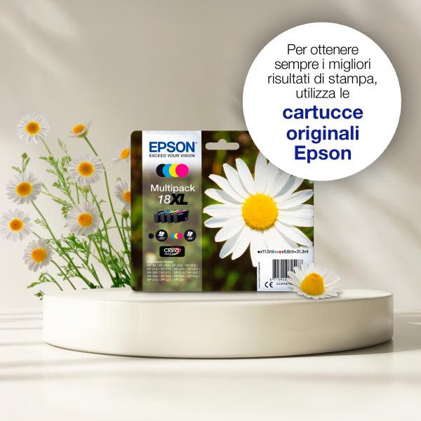 Epson Daisy Inchiostro nero singolo Claria Home Margherita 18XL (Epson 18XL - XL - sort - original - bl)EpsonC13T18114022