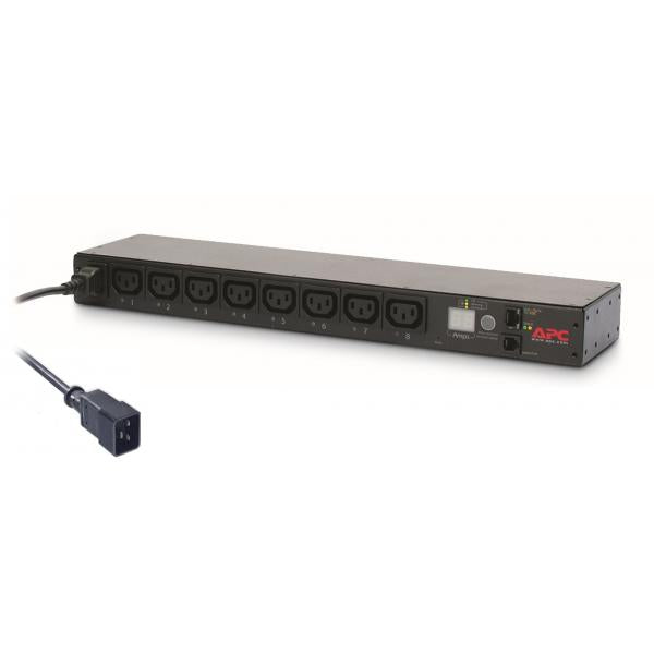 APC AP7921B unità di distribuzione dell'energia [PDU] 8 presa[e] AC 0U/1U Nero (SWITCH RCK PDU 1U 1PH 3.7KW 230V 16A)Apc0731304331629AP7921B