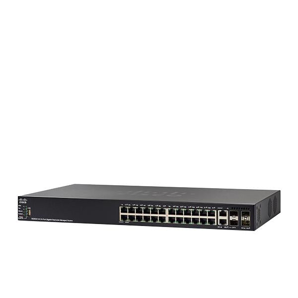 Cisco SG550X-24-K9 Gestito L3 Gigabit Ethernet [10/100/1000] 1U Nero (SG550X-24 24-PORT GIGABIT - STACKABLE SWITCH)Cisco0882658808722SG550X-24-K9-EU