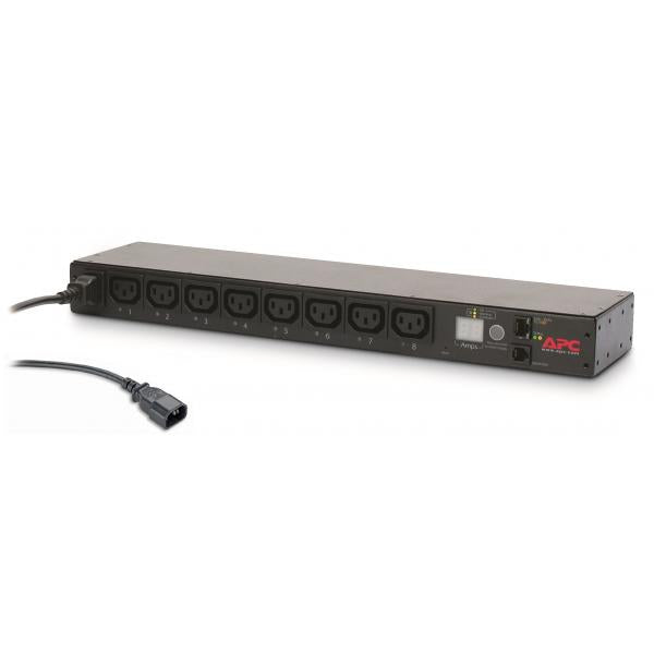 APC AP7920B unità di distribuzione dell'energia [PDU] 8 presa[e] AC 0U/1U Nero (RCK PDU 1U 1PH 2.3KW 230V 10A)ApcAP7920B