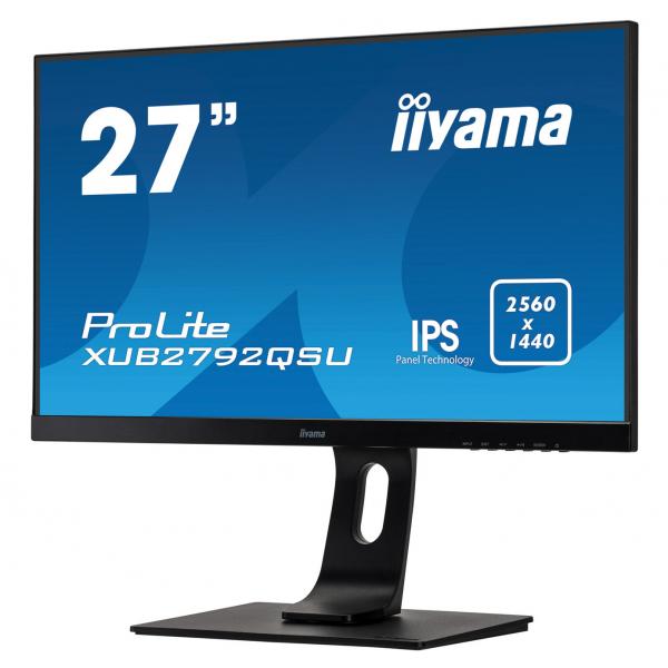 Iiyama ProLite XUB2792QSU-B1 LED display 68,6 cm [27] 2560 x 1440 Pixel Quad HD Nero (iiyama ProLite XUB2792QSU-B1 27' IPS Monitor)IiyamaXUB2792QSU-B1