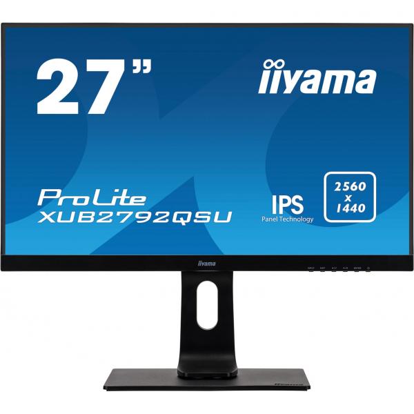 Iiyama ProLite XUB2792QSU-B1 LED display 68,6 cm [27] 2560 x 1440 Pixel Quad HD Nero (iiyama ProLite XUB2792QSU-B1 27' IPS Monitor)IiyamaXUB2792QSU-B1