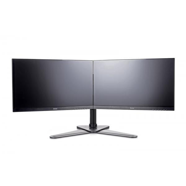 Iiyama DS1002D-B1 Supporti a parete per TV 76,2 cm [30] Scrivania Nero (iiyama DS1002D-B1 Dual Desk Stand Monitor Arm, Desk Mount, Fits 2 x 30 Inch Flat Screens, Tilt, Swivel, Height, Rotation, inc Cable Management)Iiyama4948570032068DS1002D-B1