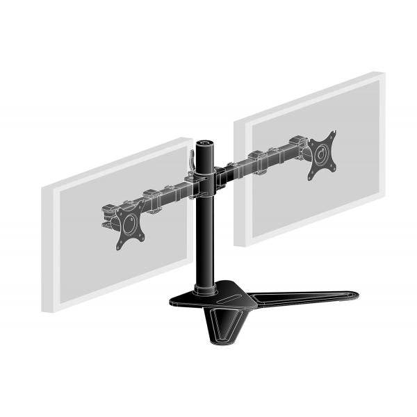 Iiyama DS1002D-B1 Supporti a parete per TV 76,2 cm [30] Scrivania Nero (iiyama DS1002D-B1 Dual Desk Stand Monitor Arm, Desk Mount, Fits 2 x 30 Inch Flat Screens, Tilt, Swivel, Height, Rotation, inc Cable Management)Iiyama4948570032068DS1002D-B1