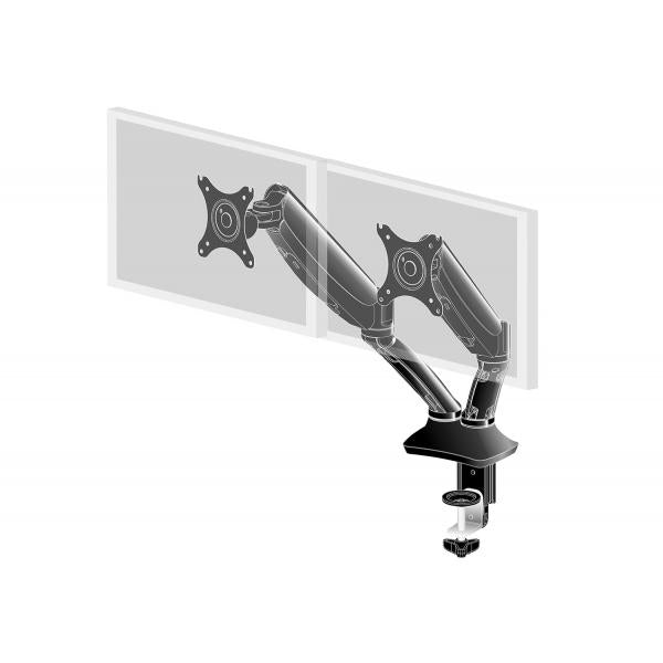 Iiyama DS3002C-B1 Supporti a parete per TV 68,6 cm [27] Scrivania Nero (DUAL GAS SPRING ARMCLAMP - 10-27IN 100X100 HAS 5KG)Iiyama4948570032129DS3002C-B1