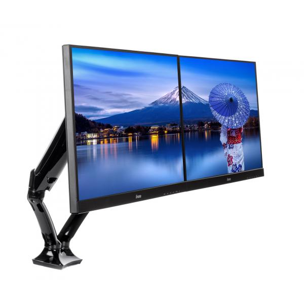 Iiyama DS3002C-B1 Supporti a parete per TV 68,6 cm [27] Scrivania Nero (DS3002C-B1 - Iiyama Gas Sprung Mounting Arm Dual)Iiyama4948570032129DS3002C-B1