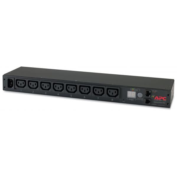 APC AP7820B unità di distribuzione dell'energia [PDU] 8 presa[e] AC 0U/1U Nero (RACK PDU METERED 1U 12A/208V - 10A/230V [8] C13S)Apc0731304331506AP7820B